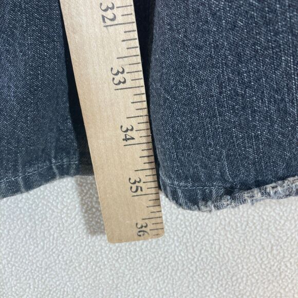 Jeanology Skirt Sz 8 Black Denim Maxi Trumpet Vintage Y2K Grunge Whimsigoth Boho - Picture 4 of 11